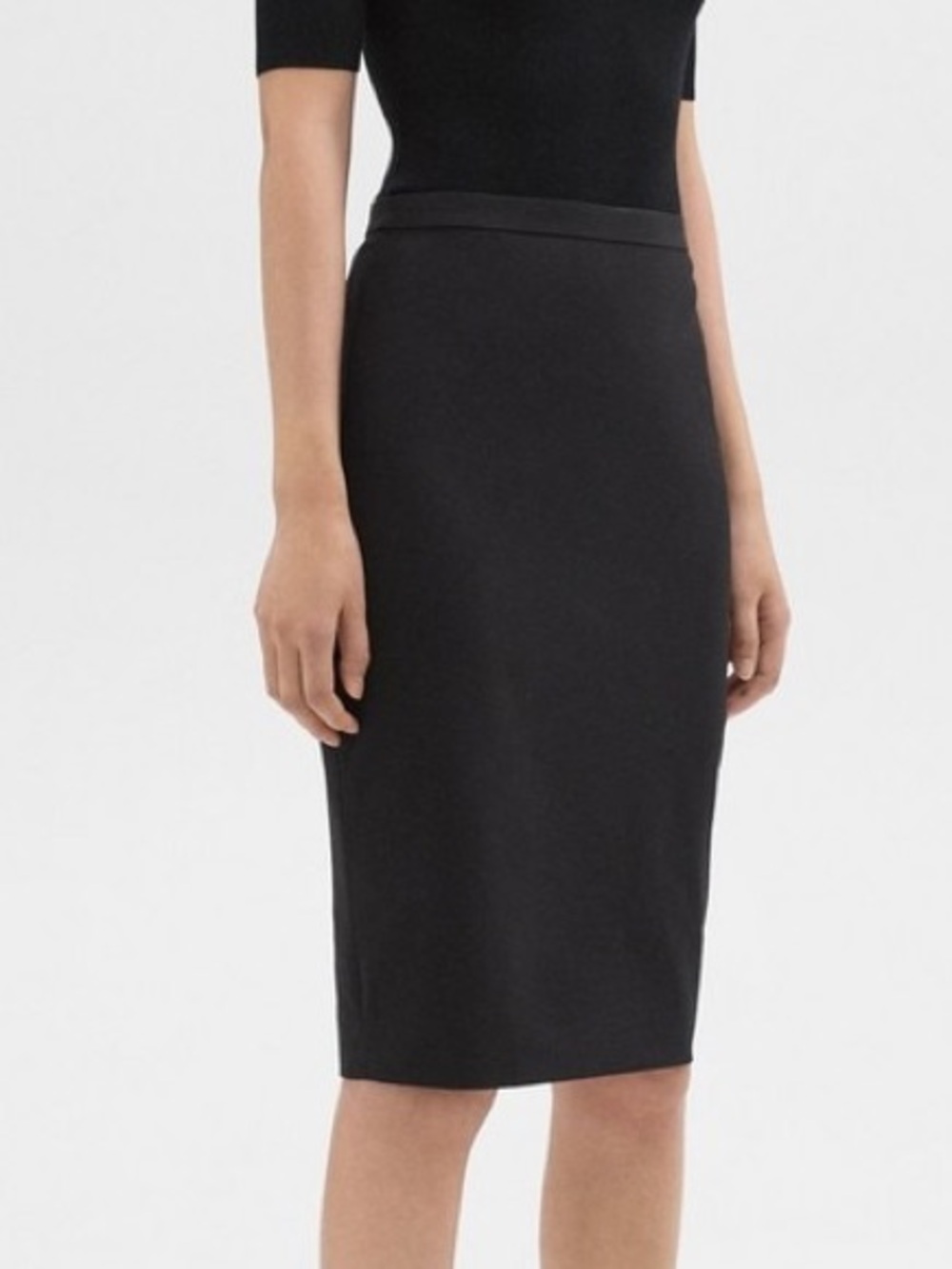 Theory Black Pencil Skirt - Classic Women's Workwear